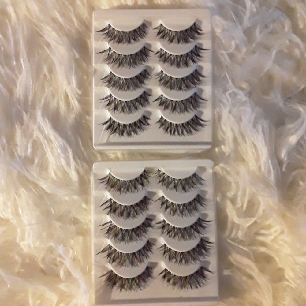 Ten Pair Faux Eyelashes